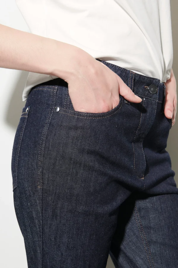 Hosen | Denim-LUISA CERANO Authentic-Babyflare-Pants denim blue