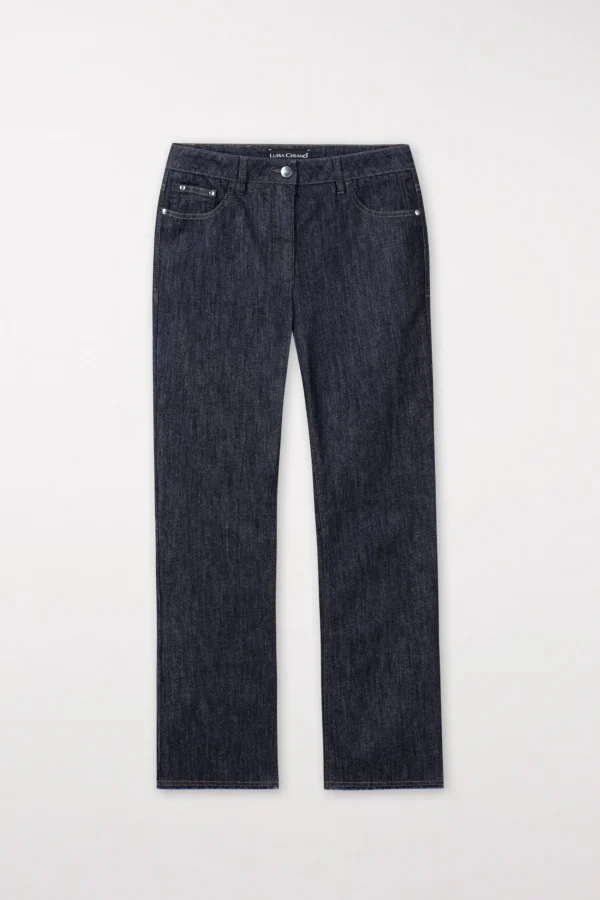 Hosen | Denim-LUISA CERANO Authentic-Babyflare-Pants denim blue