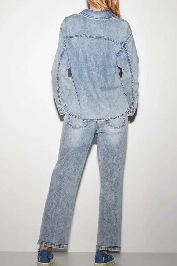 Denim | Blusen-LUISA CERANO Authentic-Denimhemd denim blue