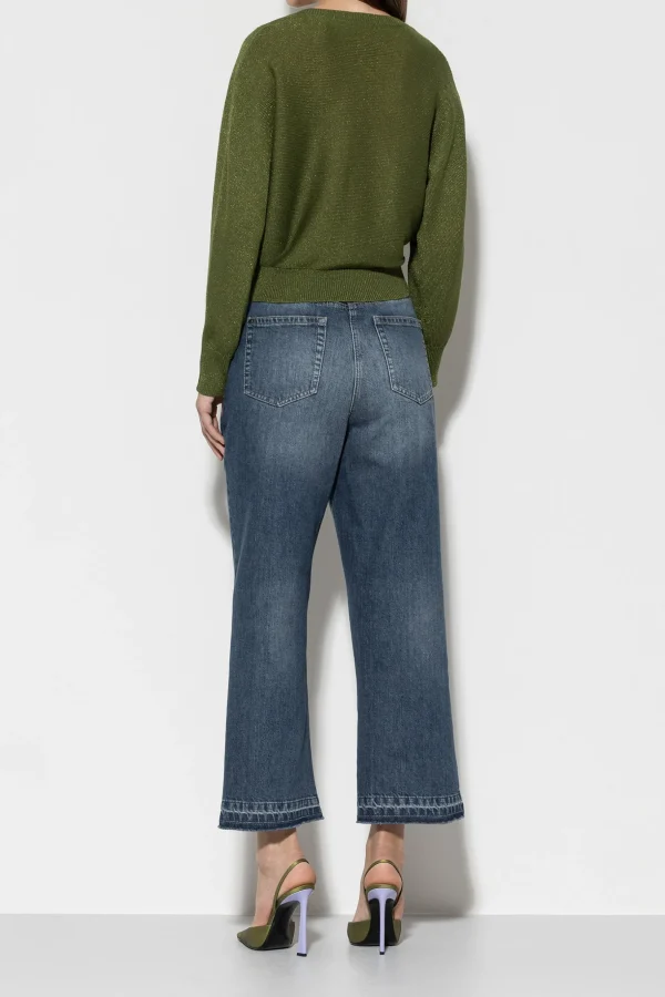 Hosen | Denim-LUISA CERANO Authentic-Looseleg-Denim denim blue
