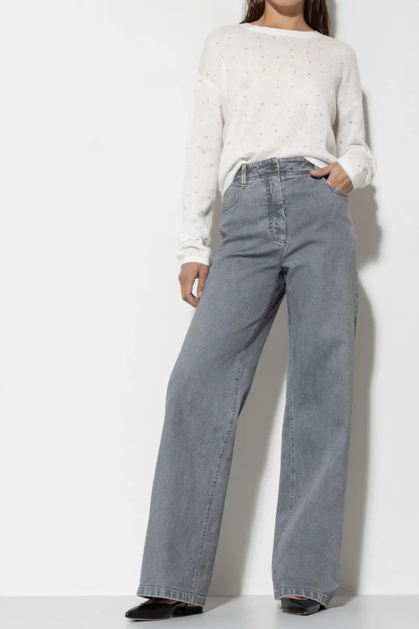 Hosen | Denim-LUISA CERANO Authentic-Twill-Denim