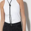 Accessoires-LUISA CERANO Bindegürtel Mit Glitzersteinen black
