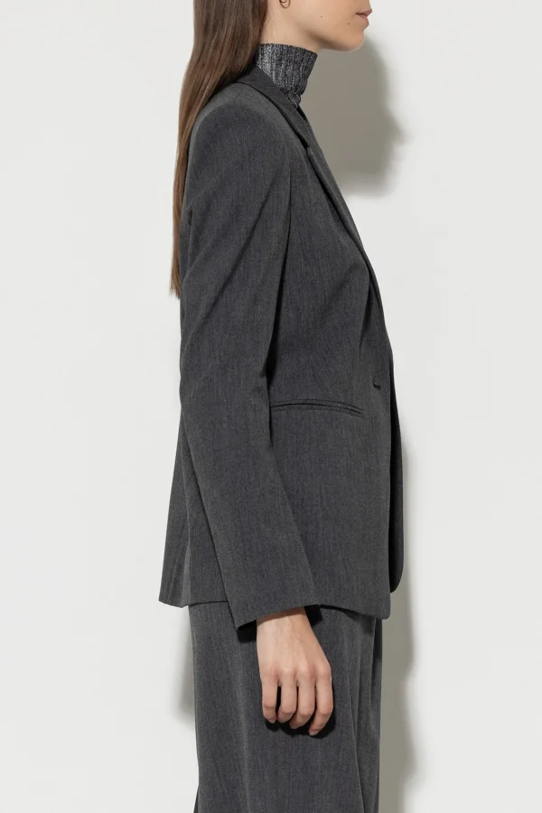 Sets | Jacken & Mäntel-LUISA CERANO Blazer Aus Kaschmir-Mix dark grey melange