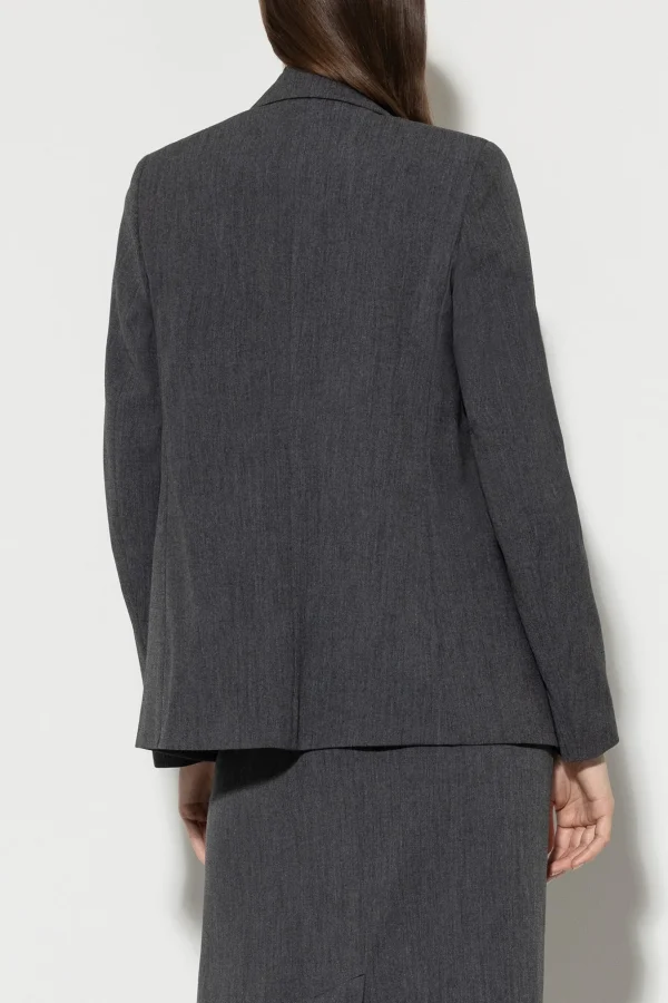 Sets | Jacken & Mäntel-LUISA CERANO Blazer Aus Kaschmir-Mix dark grey melange