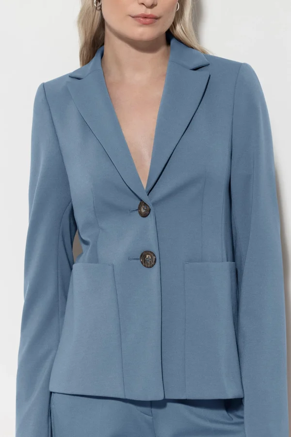 Jacken & Mäntel | Blazer-LUISA CERANO Blazer Aus Punto-Milano