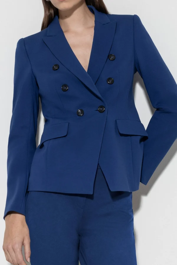 Jacken & Mäntel | Blazer-LUISA CERANO Blazer Aus Punto-Milano