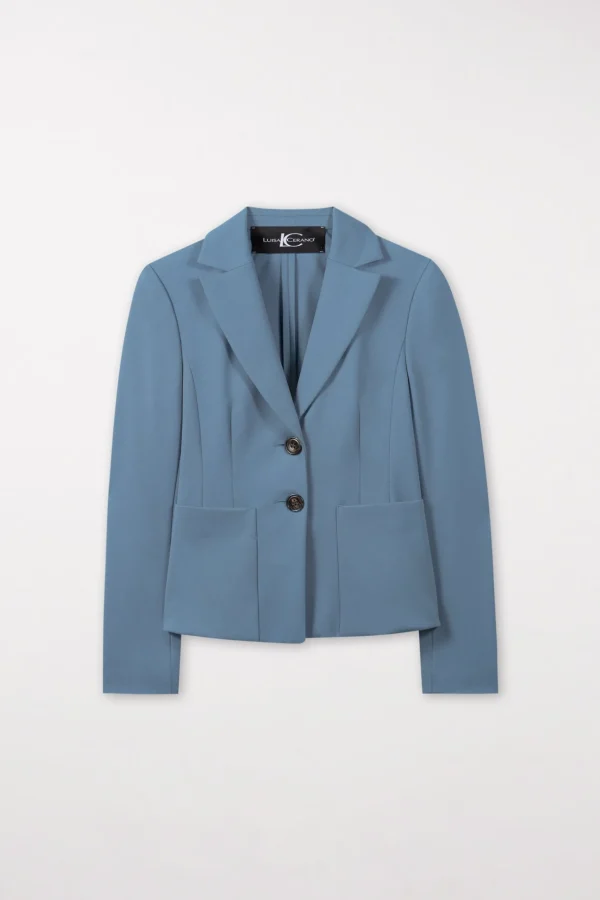 Jacken & Mäntel | Blazer-LUISA CERANO Blazer Aus Punto-Milano