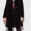 Jacken & Mäntel-LUISA CERANO Blazermantel In Felloptik burgundy