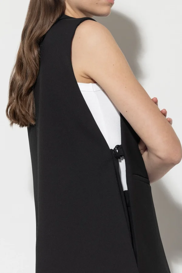 Sets | Jacken & Mäntel-LUISA CERANO Blazerweste Mit D-Ring black