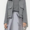 Jacken & Mäntel-LUISA CERANO Blouson Aus Woll-Mix heather grey