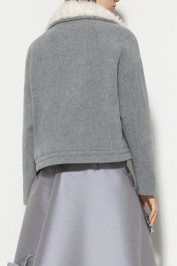 Jacken & Mäntel-LUISA CERANO Blouson Aus Woll-Mix heather grey