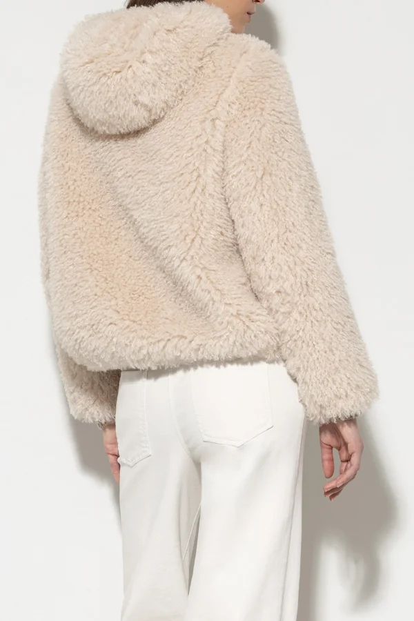 Jacken & Mäntel-LUISA CERANO Blouson In Felloptik greige