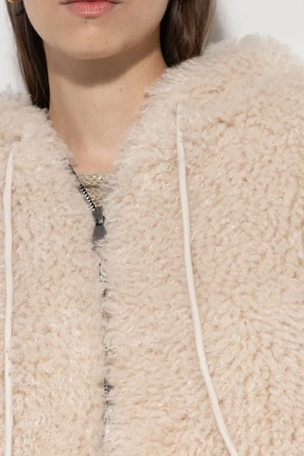 Jacken & Mäntel-LUISA CERANO Blouson In Felloptik greige