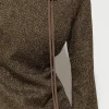 Accessoires-LUISA CERANO Blumen-Brosche tobacco