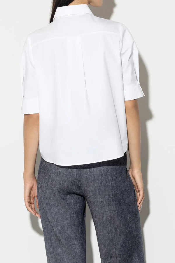 Blusen-LUISA CERANO Bluse Aus Gabardine-Stretch