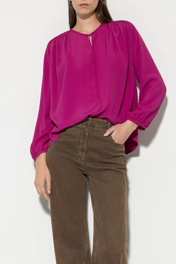Blusen-LUISA CERANO Bluse Mit Bindeband-Detail