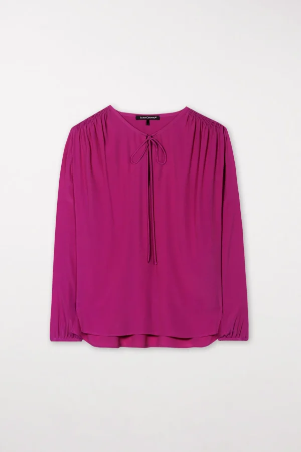 Blusen-LUISA CERANO Bluse Mit Bindeband-Detail