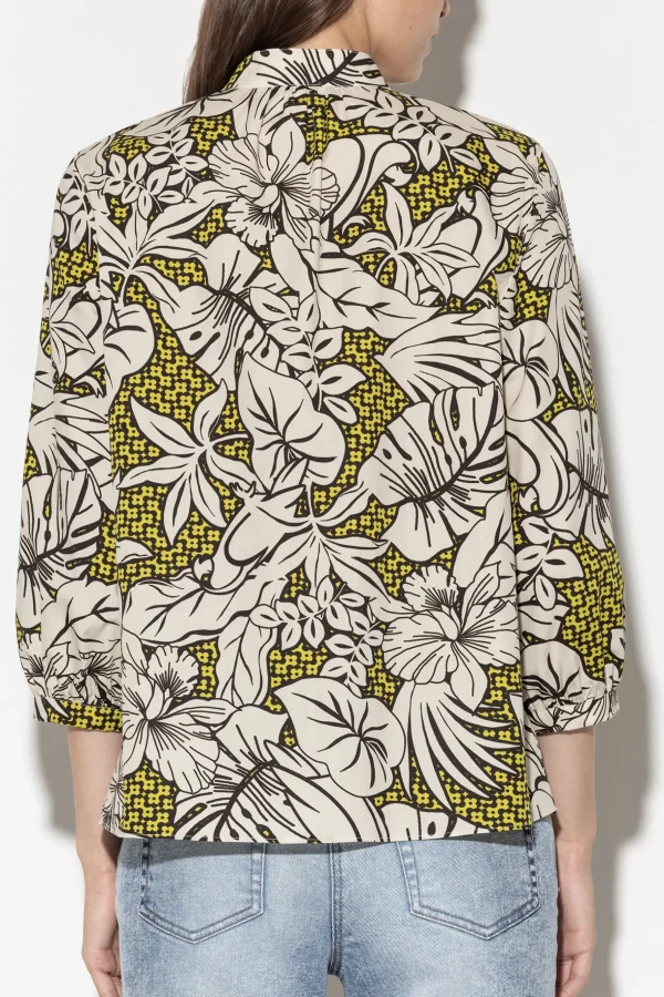 Blusen-LUISA CERANO Bluse Mit Leaf-Print multi