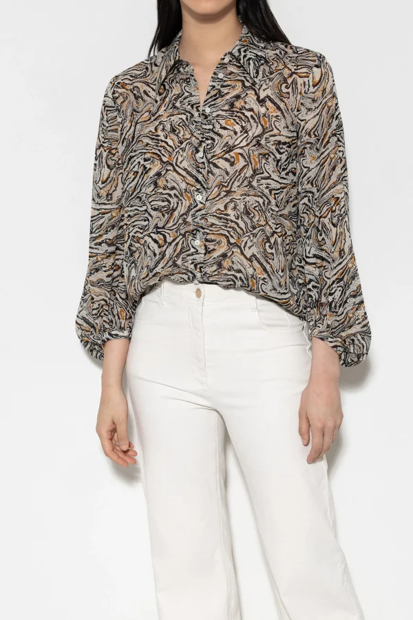 Blusen-LUISA CERANO Bluse Mit Marble-Print multi