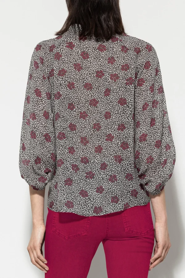 Blusen-LUISA CERANO Bluse Mit Millefeleurs-Print multi