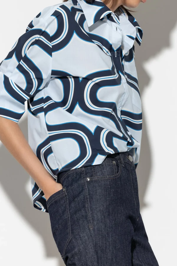 Blusen-LUISA CERANO Bluse Mit Wave-Print multi