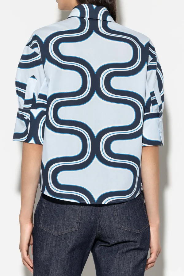 Blusen-LUISA CERANO Bluse Mit Wave-Print multi