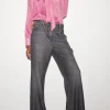 Hosen | Denim-LUISA CERANO Bootcut-Black-Denim deep black