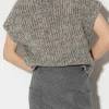 Strick-LUISA CERANO Bouclé-Pullunder heather grey