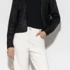 Strick-LUISA CERANO Cardigan Aus Alpaka-Mix black