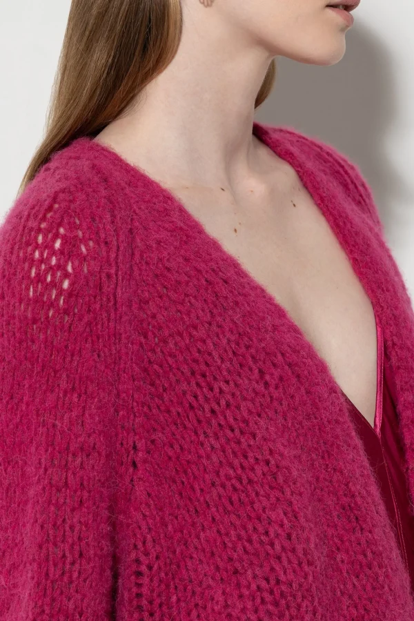 Strick-LUISA CERANO Cardigan Aus Alpaka-Mix