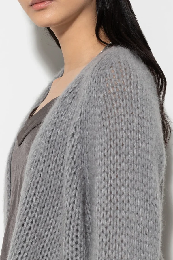 Strick-LUISA CERANO Cardigan Aus Alpaka-Mix