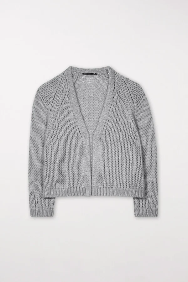 Strick-LUISA CERANO Cardigan Aus Alpaka-Mix