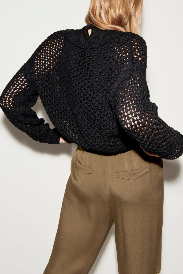 Strick-LUISA CERANO Cardigan Aus Leinen-Mix