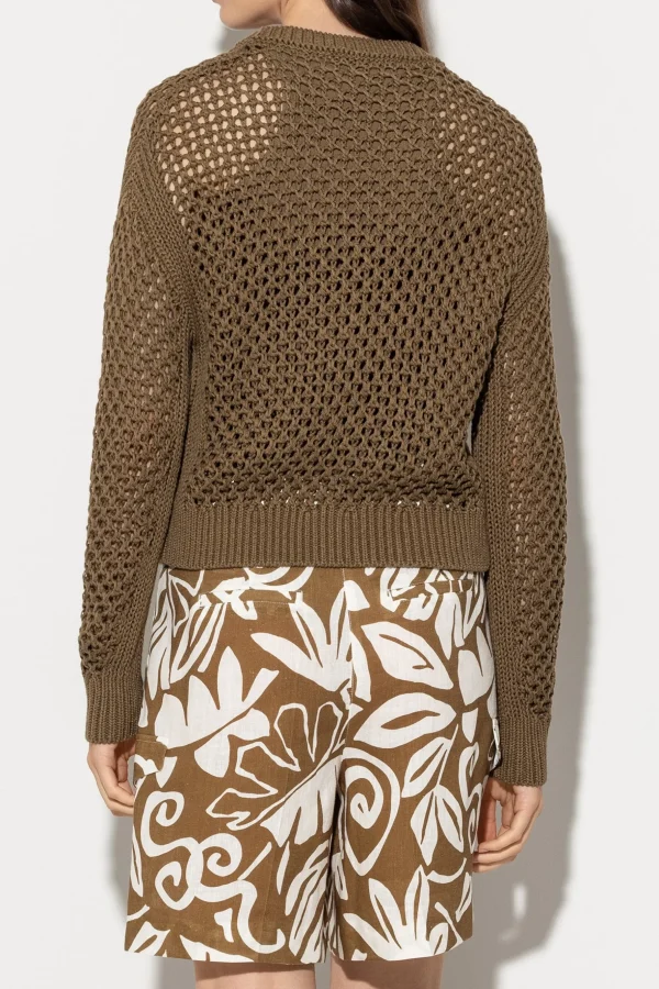 Strick-LUISA CERANO Cardigan Aus Leinen-Mix