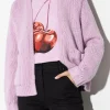 Strick-LUISA CERANO Cardigan Aus Woll-Mix faded lavender