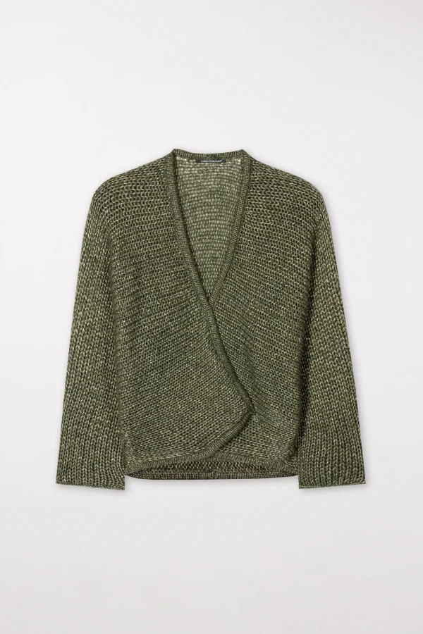Strick-LUISA CERANO Cardigan Aus Woll-Mix