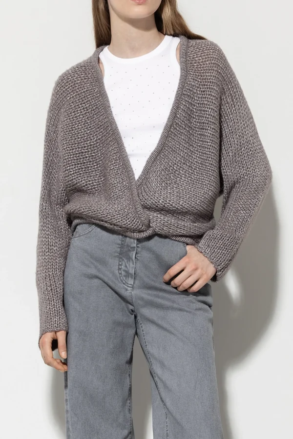 Strick-LUISA CERANO Cardigan Aus Woll-Mix