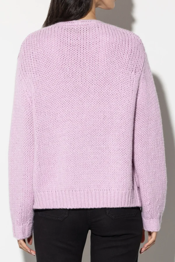 Strick-LUISA CERANO Cardigan Aus Woll-Mix faded lavender