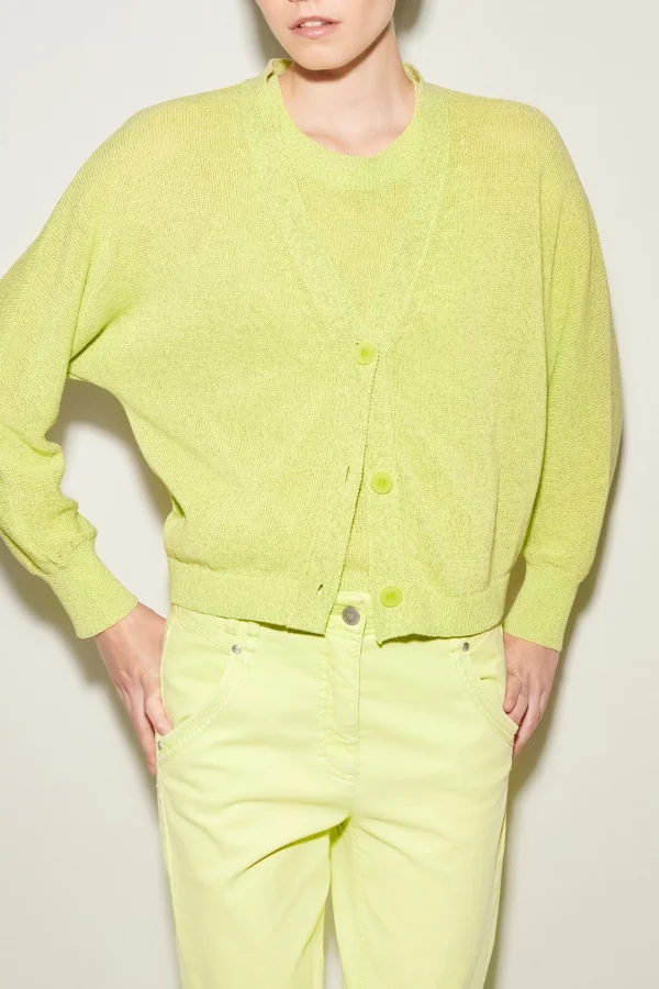 Strick | Sets-LUISA CERANO Cardigan In Parallelo-Optik