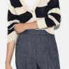 Strick-LUISA CERANO Cardigan Mit Blockstreifen