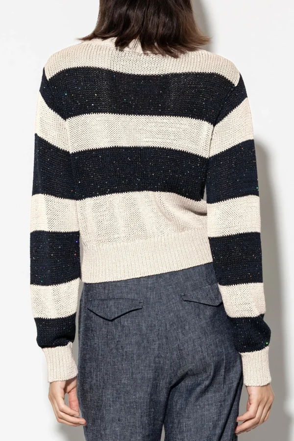 Strick-LUISA CERANO Cardigan Mit Blockstreifen