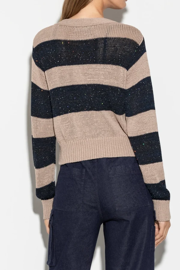 Strick-LUISA CERANO Cardigan Mit Blockstreifen