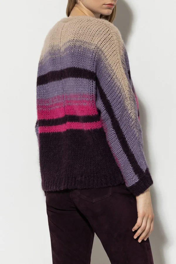 Strick-LUISA CERANO Cardigan Mit Fancy-Stripe multi