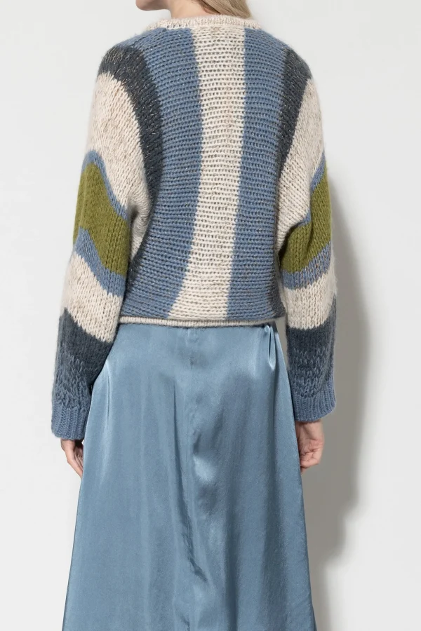 Strick-LUISA CERANO Cardigan Mit Fancy-Stripe multi