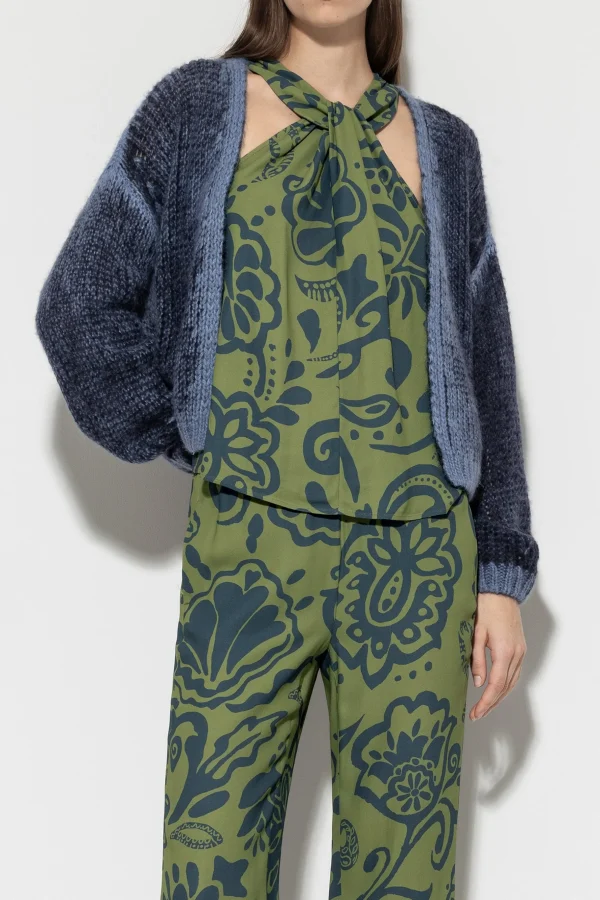 Strick-LUISA CERANO Cardigan Mit Spray-Effekt smoky blue / greyish blue