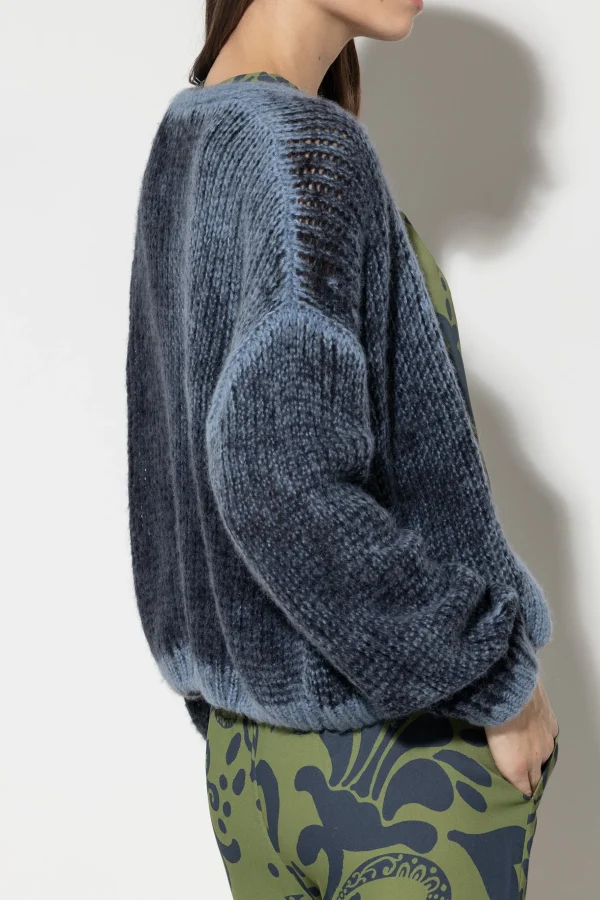Strick-LUISA CERANO Cardigan Mit Spray-Effekt smoky blue / greyish blue