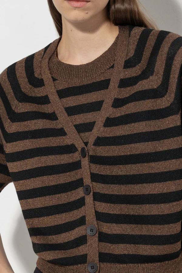 Sets | Strick-LUISA CERANO Cardigan Mit Streifen multi