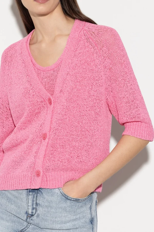 Strick | Sets-LUISA CERANO Cardigan Mit Verkürztem Ärmel