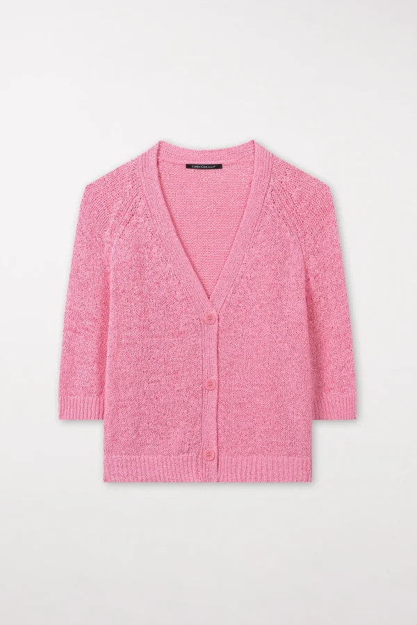 Strick | Sets-LUISA CERANO Cardigan Mit Verkürztem Ärmel