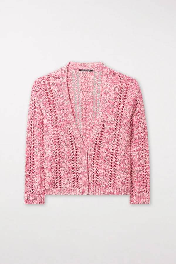 Sets | Strick-LUISA CERANO Cardigan Mit V-Neck candy pink